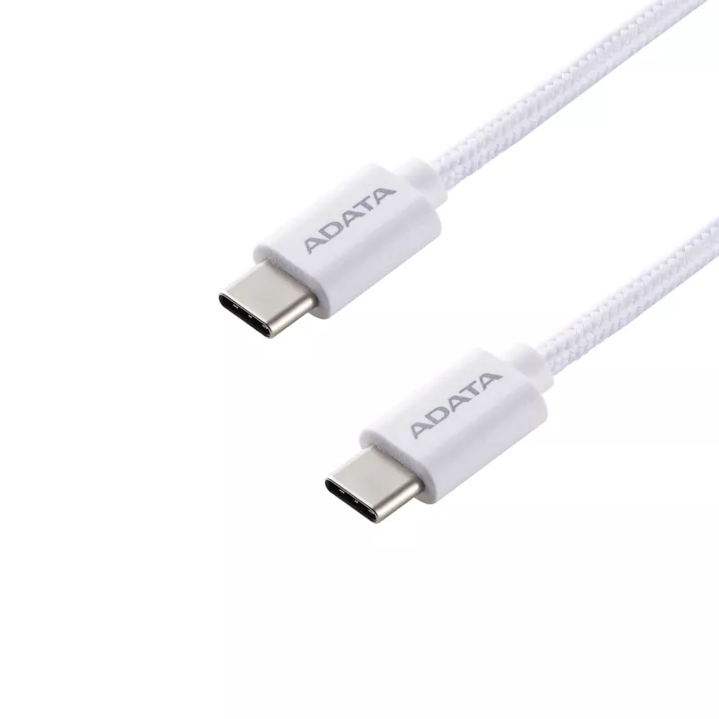USB-C į USB-C laidas ADATA CACC-200PN-WH, USB 2.0, 2 m, baltas