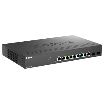 D-Link DMS-1250-10S/E valdomas tinklo jungiklis 2.5G Ethernet (100/1000/2500) juodas
