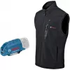 Šildoma liemenė Bosch GHV 12+18V XA Professional, 3XL, juoda, su įkrovikliu ir akumuliatoriumi