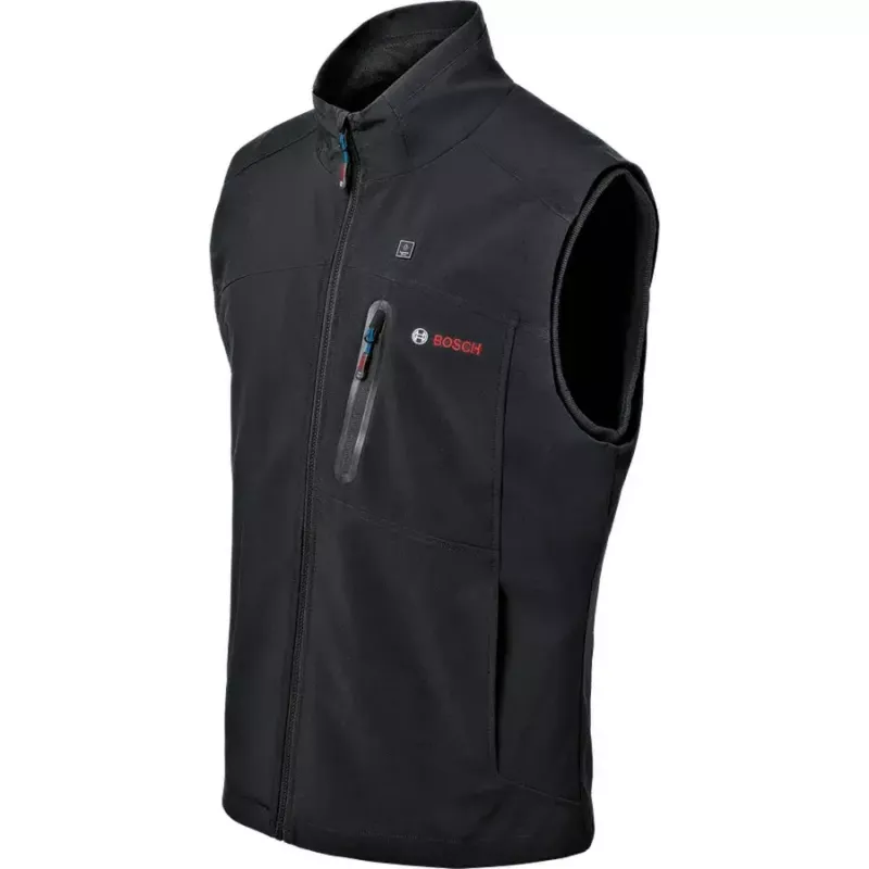 Šildoma liemenė Bosch GHV 12+18V XA Professional, 3XL, juoda, su įkrovikliu ir akumuliatoriumi