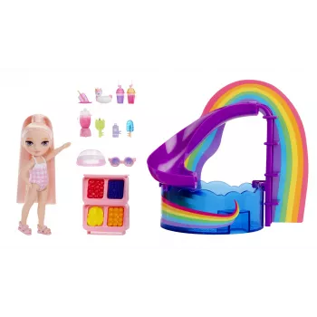 Rainbow High Little Pool Day su Blush lėle – mažas baseino dienos rinkinys