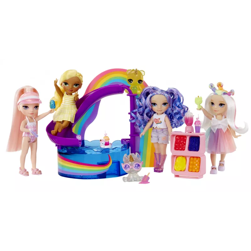 Rainbow High Little Pool Day with Blush 522249-EUC žaidimo rinkinys su figūrėle, vaikams nuo 6 metų