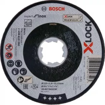 Pjovimo diskas Bosch 2 608 619 260 plokščiu centru nerūdijančiam plienui