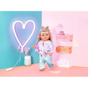 Drabužių komplektas lėlei Zapf Creation BABY born Casual Outfit Aqua 3 m.