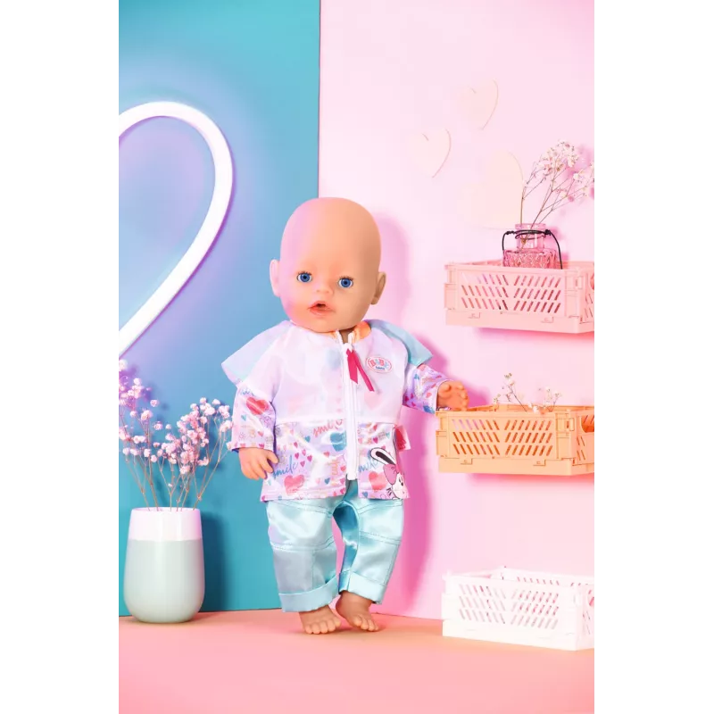 Drabužių komplektas lėlei Zapf Creation BABY born Casual Outfit Aqua 3 m.