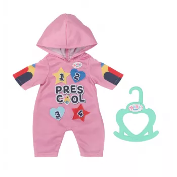 BABY born Kindergarten Romper+Badges – kombinezonas lėlei su ženkliukais, 2 metai, 55 g