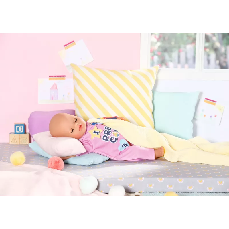 BABY born Kindergarten Romper+Badges – kombinezonas lėlei su ženkliukais, 2 metai, 55 g