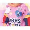 BABY born Kindergarten Romper+Badges – kombinezonas lėlei su ženkliukais, 2 metai, 55 g