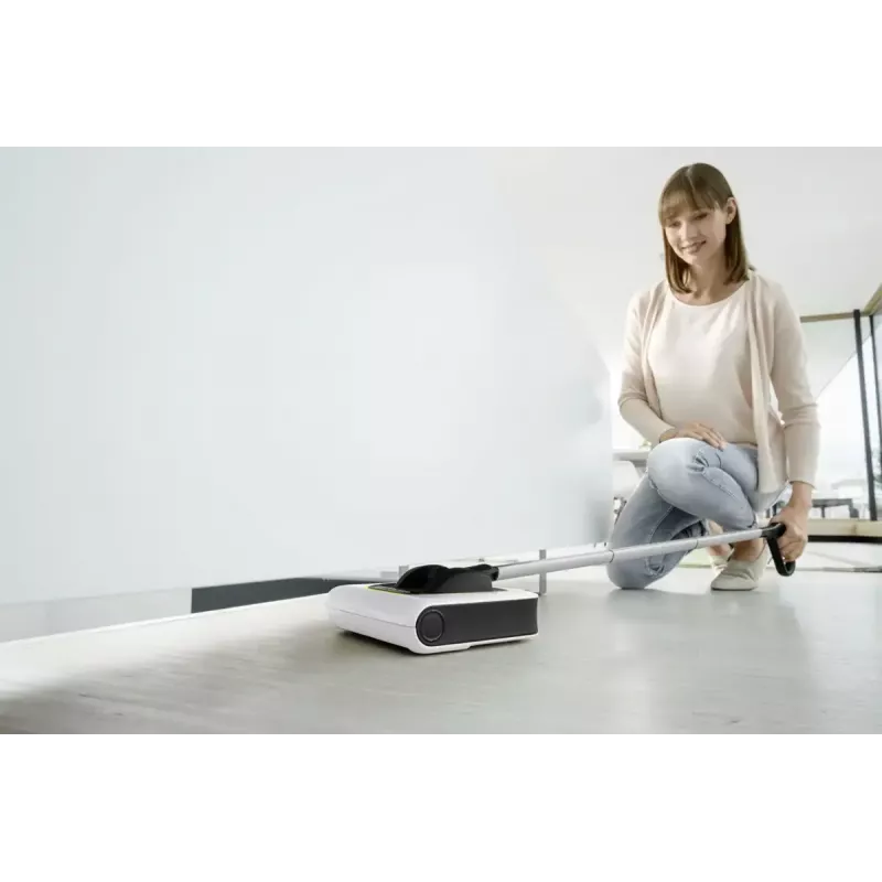 Kärcher KB 5 1.258-050.0 akumuliatorinė elektrinė šluota, be dulkių maišelio, 0,37 l talpa, juodai balta
