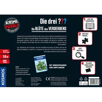Kosmos 684877 kriminalinė dėlionė Die drei ??? - Die Blüte des Verderbens, 300 det., nuo 10 m.