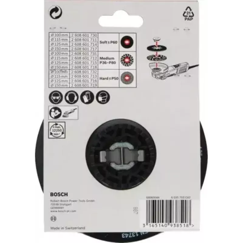 Bosch 2608601715 Atraminis pagrindas šlifavimui