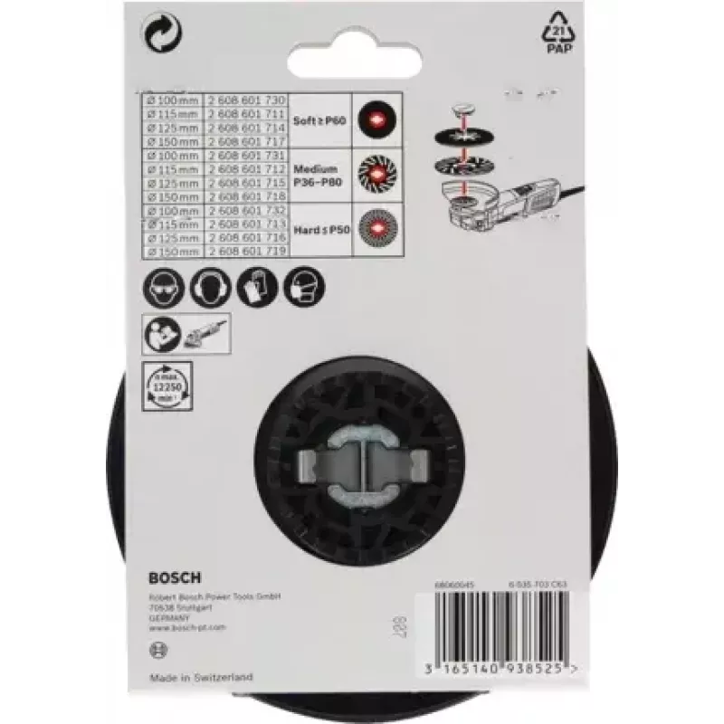 Bosch 2 608 601 713 atraminis diskas kampiniam šlifuokliui