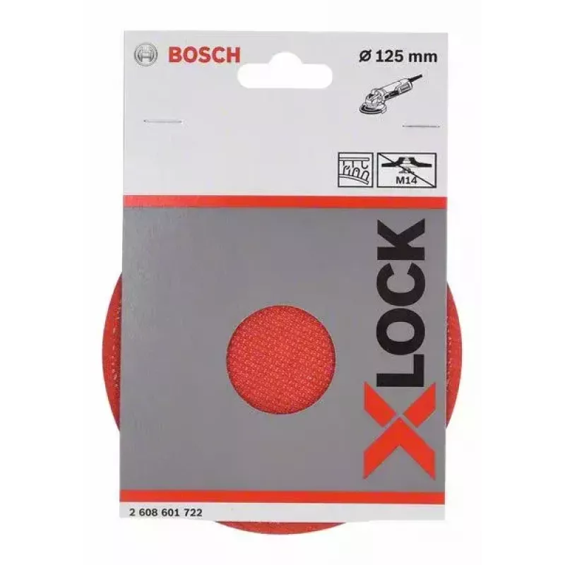 Bosch 2 608 601 722 atraminis diskas kampiniam šlifuokliui, X-LOCK, 125 mm