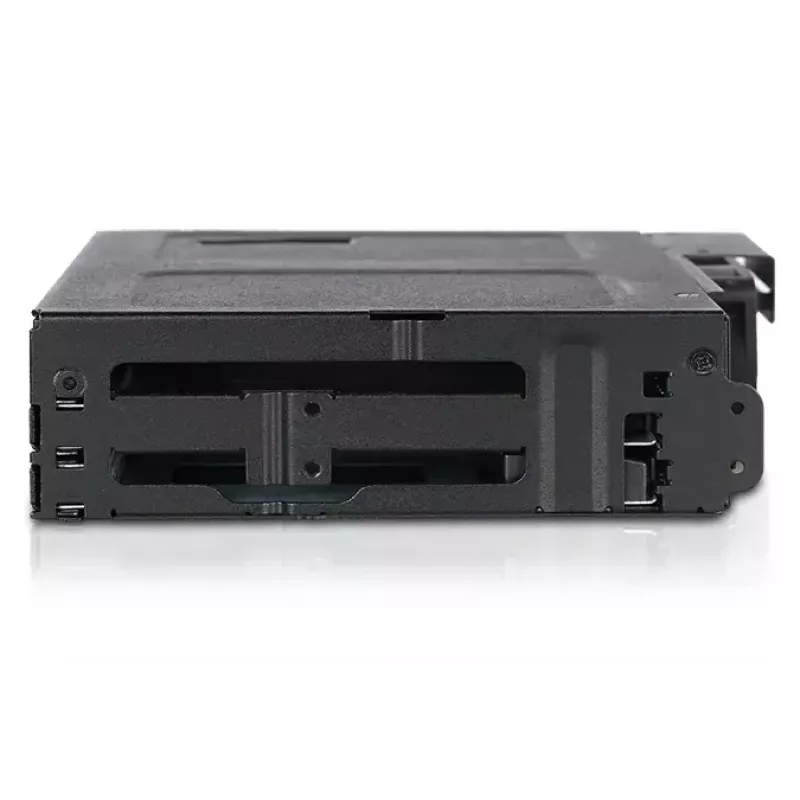 Icy Dock MB604SPO-B Juodas – 4x 2,5 inch karštai keičiamų diskų skyrius su optiniu įrenginiu 5,25 inch lizde