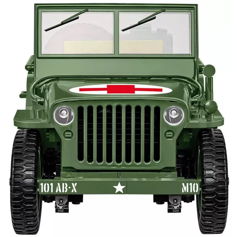 Cobi COBI-2806 Willys MB Medical kaladėlių rinkinys, 1131 vnt., serija Historical Collection, plastikinis, 10+