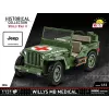 Cobi COBI-2806 Willys MB Medical kaladėlių rinkinys, 1131 vnt., serija Historical Collection, plastikinis, 10+