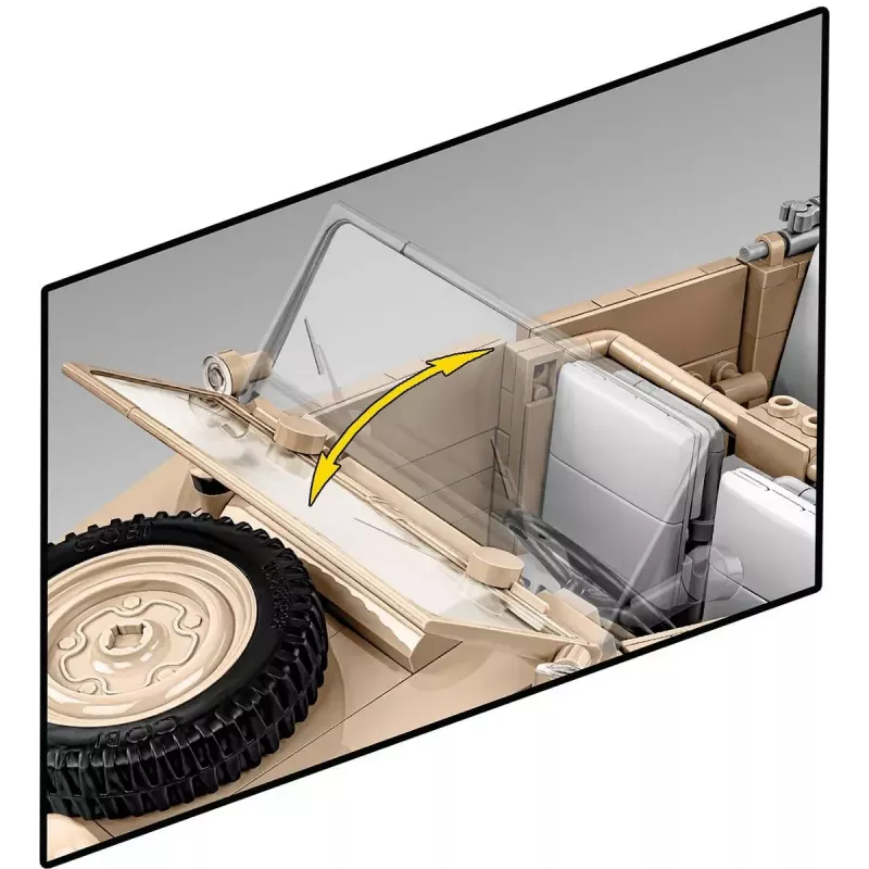 Konstruktorius COBI Kübelwagen Typ 82 1326 dalių Antrasis pasaulinis karas
