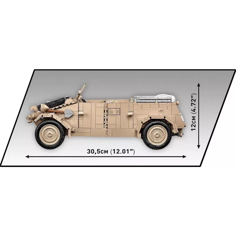 Konstruktorius COBI Kübelwagen Typ 82 1326 dalių Antrasis pasaulinis karas