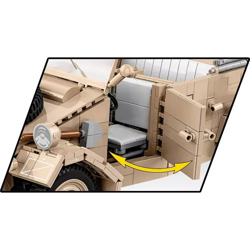 Konstruktorius COBI Kübelwagen Typ 82 1326 dalių Antrasis pasaulinis karas