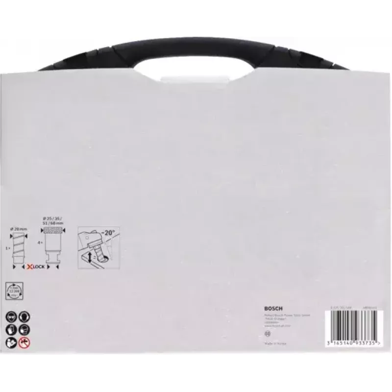 Bosch 2608599037 Rinkinys deimantinių pjaustytuvų keramikai sausam pjovimui X-LOCK, 5 vnt.