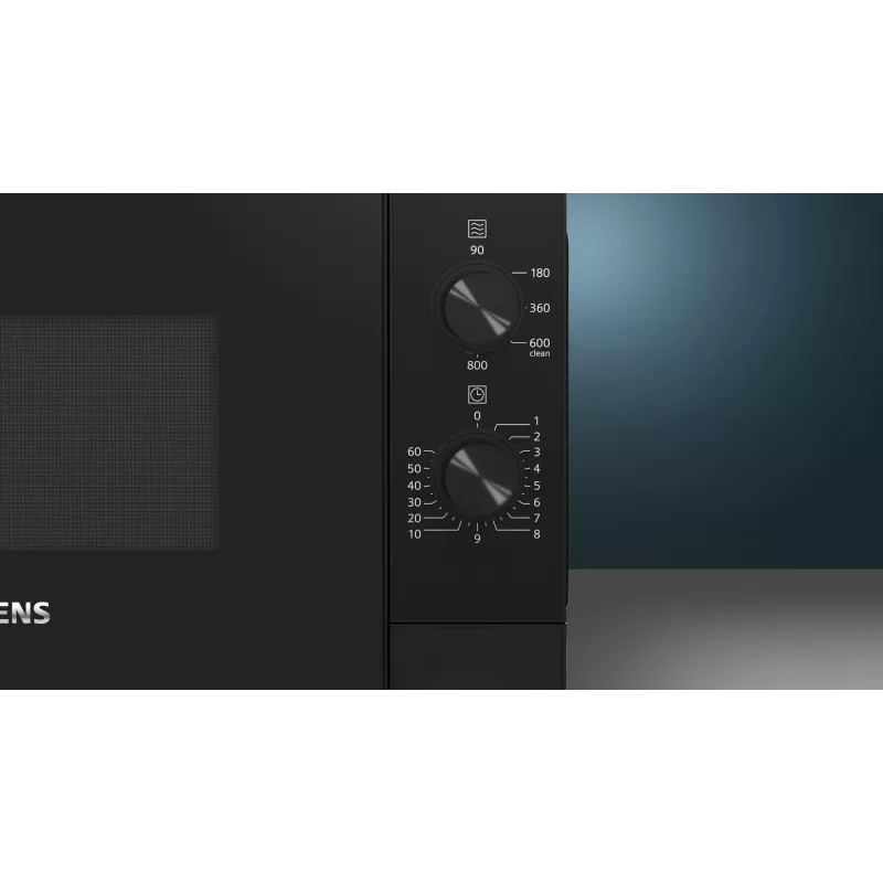 Siemens iQ300 FF020LMB2 Mikrobangų krosnelė Juoda Solo 20 L 800 W