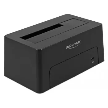 Delock - HDD-Dockingstation Schächte: 1 - SATA 6Gb/s - USB 3,1 (Gen 2) - Schwarz (63958)