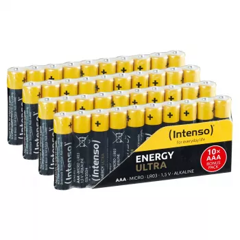 Vienkartinė baterija Intenso 7501510 Energy Ultra Alkaline AAA Micro, 40 vnt.