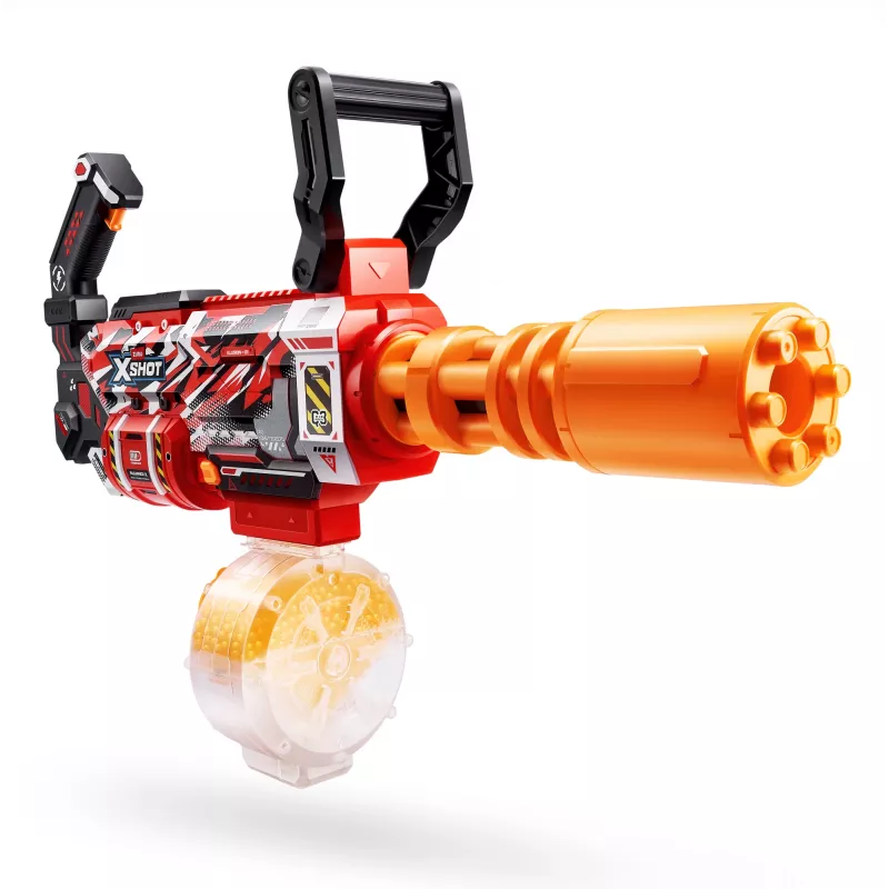 Gel blaster ZURU XSHOT Hyper Gel Gattlin Blaster – motorizuotas greitašaudis žaislinis ginklas su besisukančiu vamzdžiu