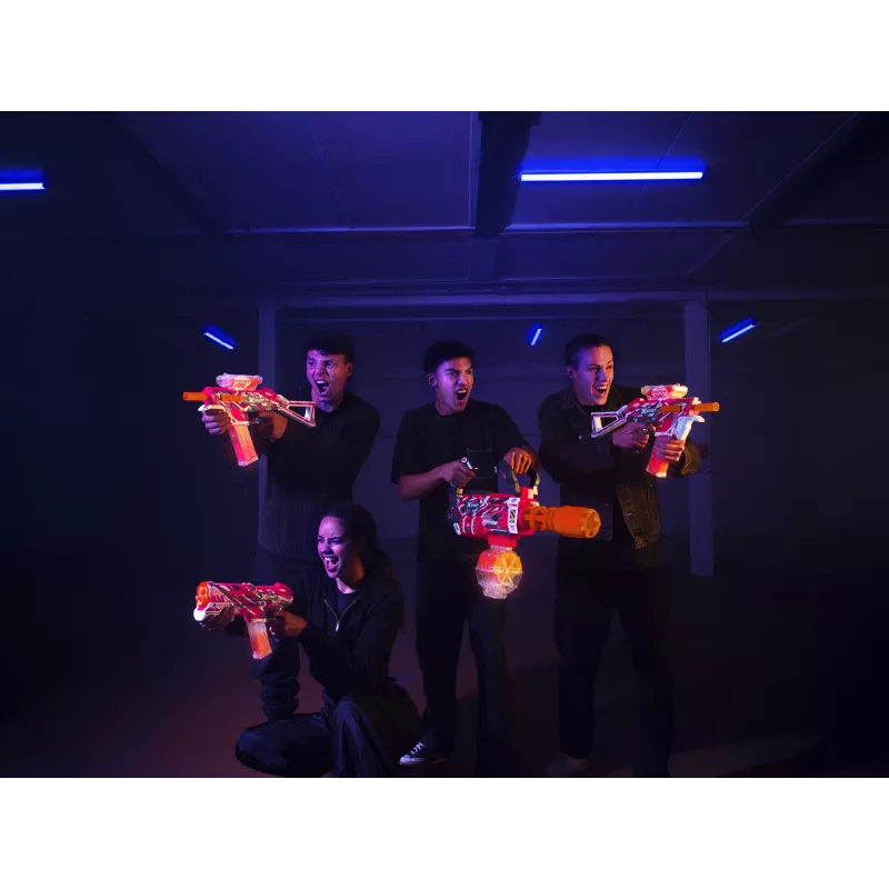 Gel blaster ZURU XSHOT Hyper Gel Gattlin Blaster – motorizuotas greitašaudis žaislinis ginklas su besisukančiu vamzdžiu