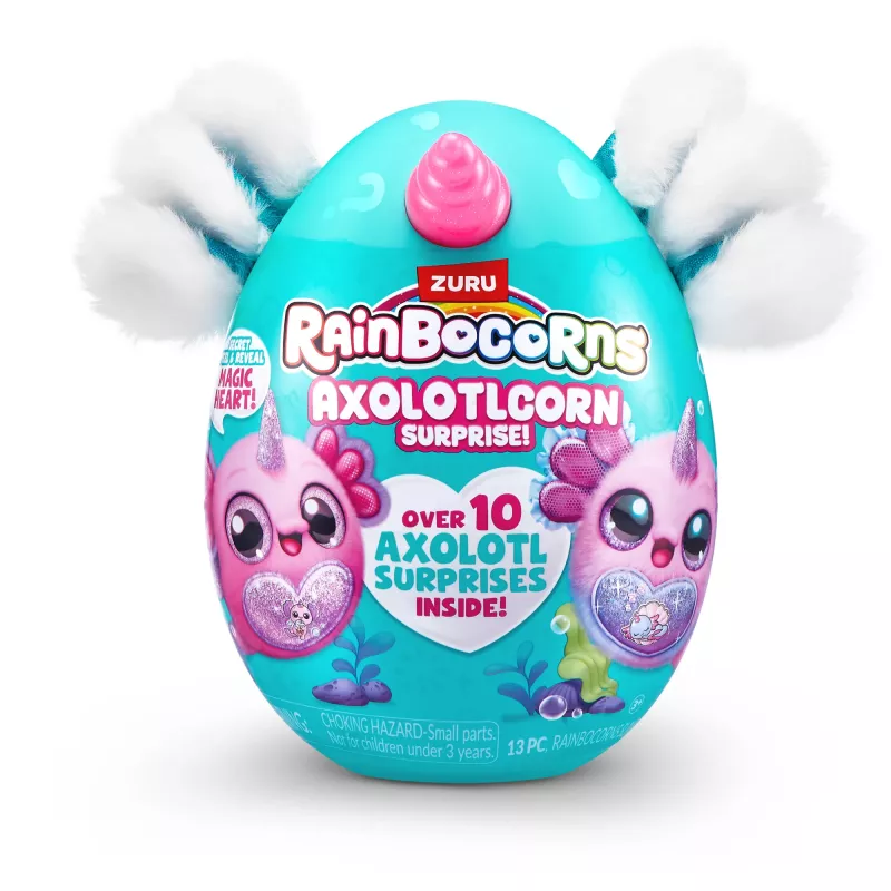 Rainbocorns Axolotlcorn Surprise, minkštas žaislas, gyvūnas, 3 m., įvairiaspalvis