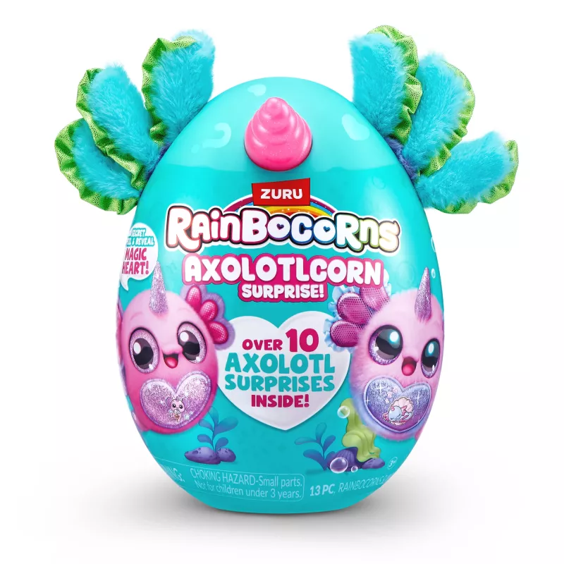 Rainbocorns Axolotlcorn Surprise, minkštas žaislas, gyvūnas, 3 m., įvairiaspalvis