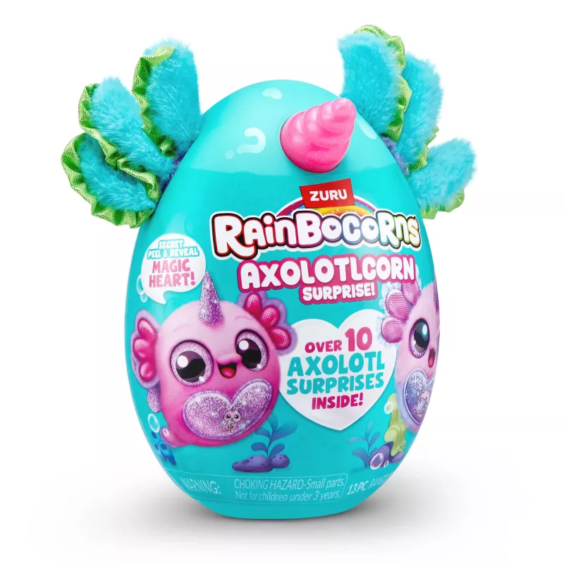 Rainbocorns Axolotlcorn Surprise, minkštas žaislas, gyvūnas, 3 m., įvairiaspalvis