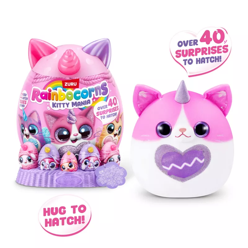 Minkštas žaislas Zuru Rainbocorns Kitty Mania, įvairiaspalvis, nuo 3 metų