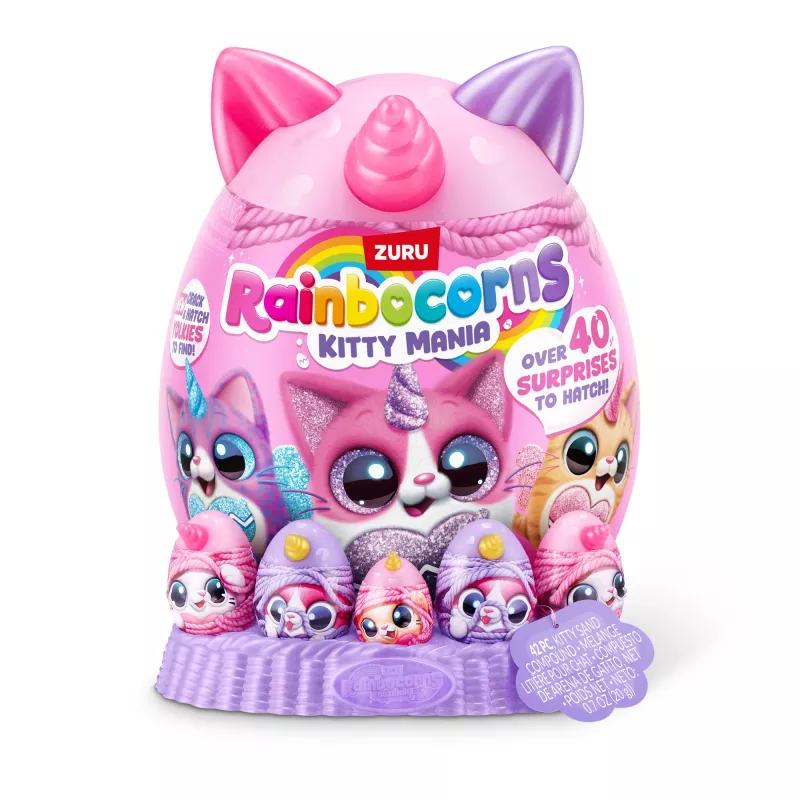 Minkštas žaislas Zuru Rainbocorns Kitty Mania, įvairiaspalvis, nuo 3 metų