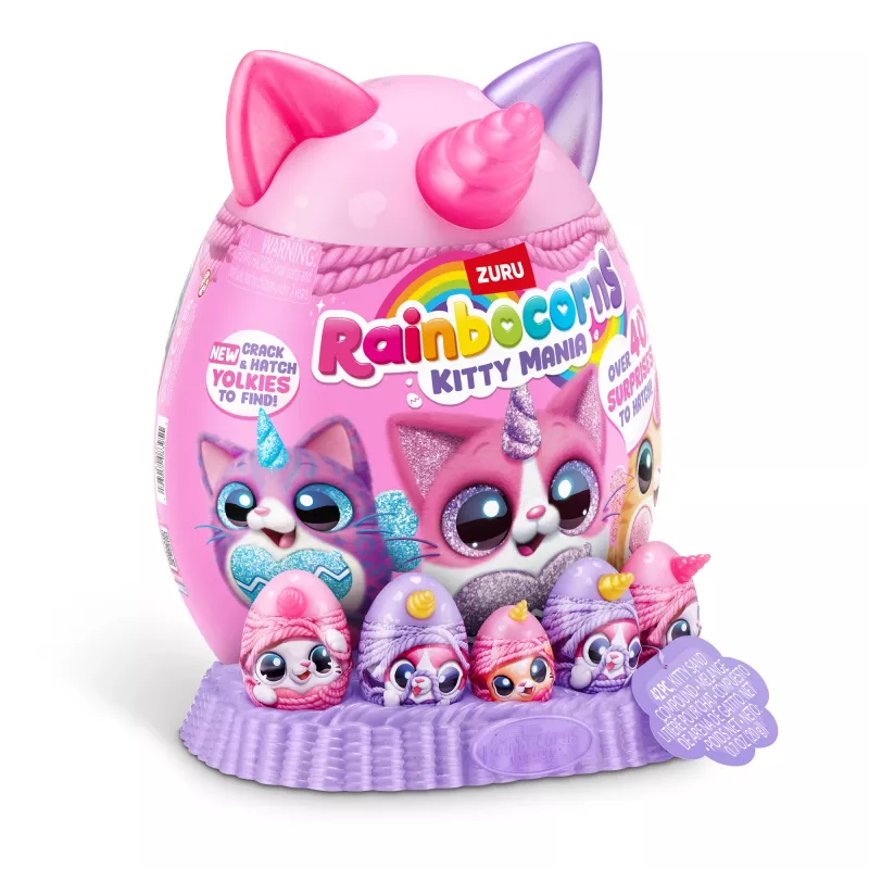 Minkštas žaislas Zuru Rainbocorns Kitty Mania, įvairiaspalvis, nuo 3 metų