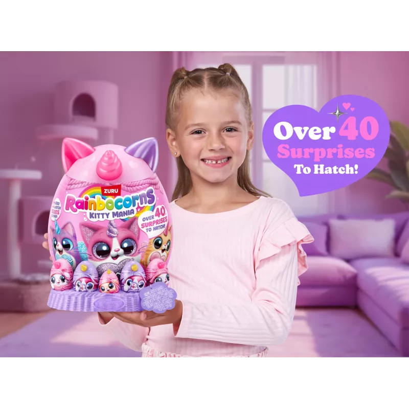 Minkštas žaislas Zuru Rainbocorns Kitty Mania, įvairiaspalvis, nuo 3 metų
