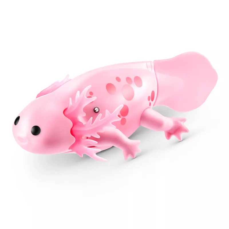 Minkštas žaislas Zuru Pets Alive Swimming Axolotls pliušinis aksolotlis, žaislinės katės dydis, modelis 9556UQ1