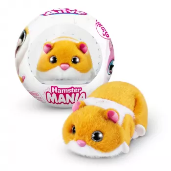 Interaktyvus žaislinis žiurkėnas Zuru Pets Alive Hamster Mania su kamuoliu, nuo 3 m., AAA
