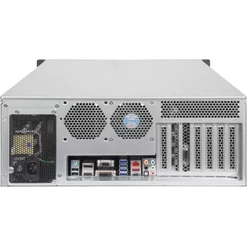 SILVERSTONE SST-RM41-H08 1U serverio korpusas 8 lizdų 19 colių stovo dėžė