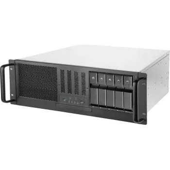 SILVERSTONE SST-RM41-H08 1U serverio korpusas 8 lizdų 19 colių stovo dėžė