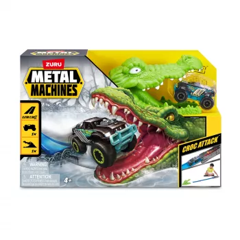 ZURU Metal Machines žaidimų rinkinys Krokodilo atakos trasa + automobilis