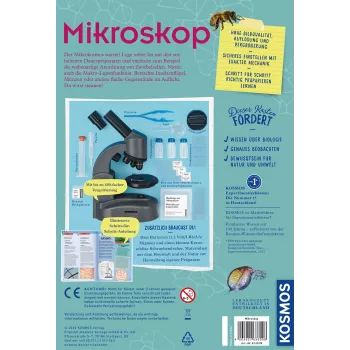 Kosmos 636098 mikroskopas ir biologijos eksperimentų rinkinys, pilkas, nuo 10 metų