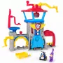 PAW Patrol : Oro gelbėjimo, Pup Squad Adventure Bay oro uosto žaidimų rinkinys su Chase žaisliniu automobiliu ir transporto priemonių paleidimo įrenginiu, vaikų žaislai berniukams ir mergaitėms nuo 3 metų