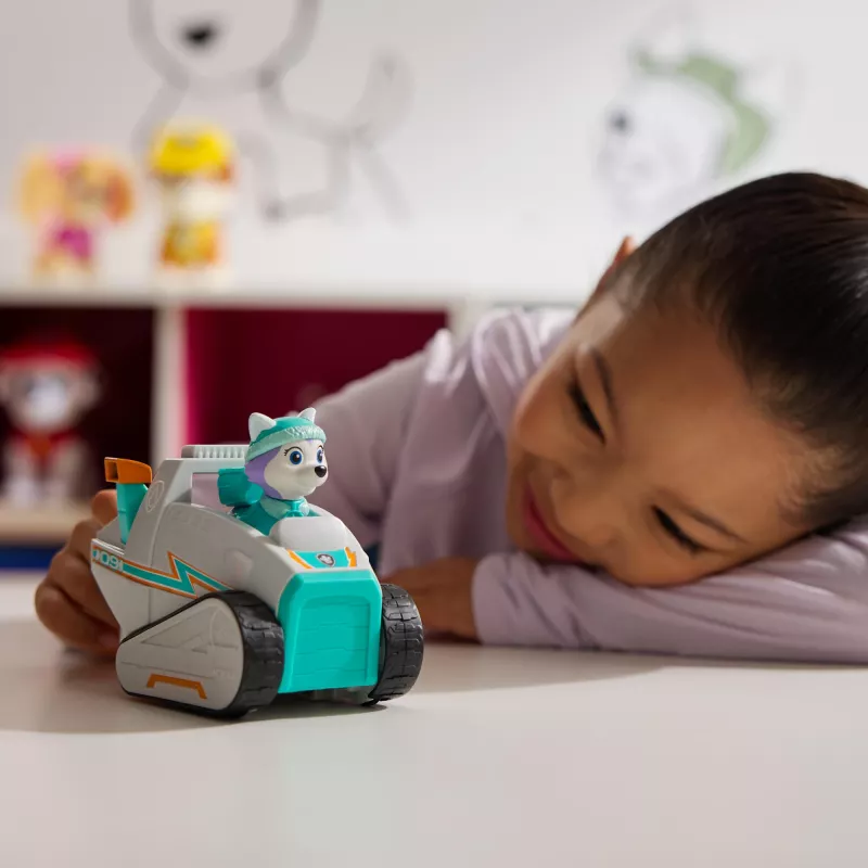 PAW Patrol Spinmaster Everest sniego valytuvas – plastikinis žaislas, nuo 3 metų, turkio/balta