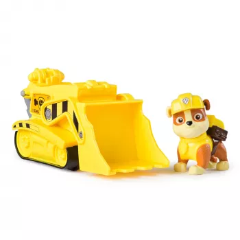 Paw Patrol Rubble'o buldozeris su figūrėle, tvarus žaislas 3+