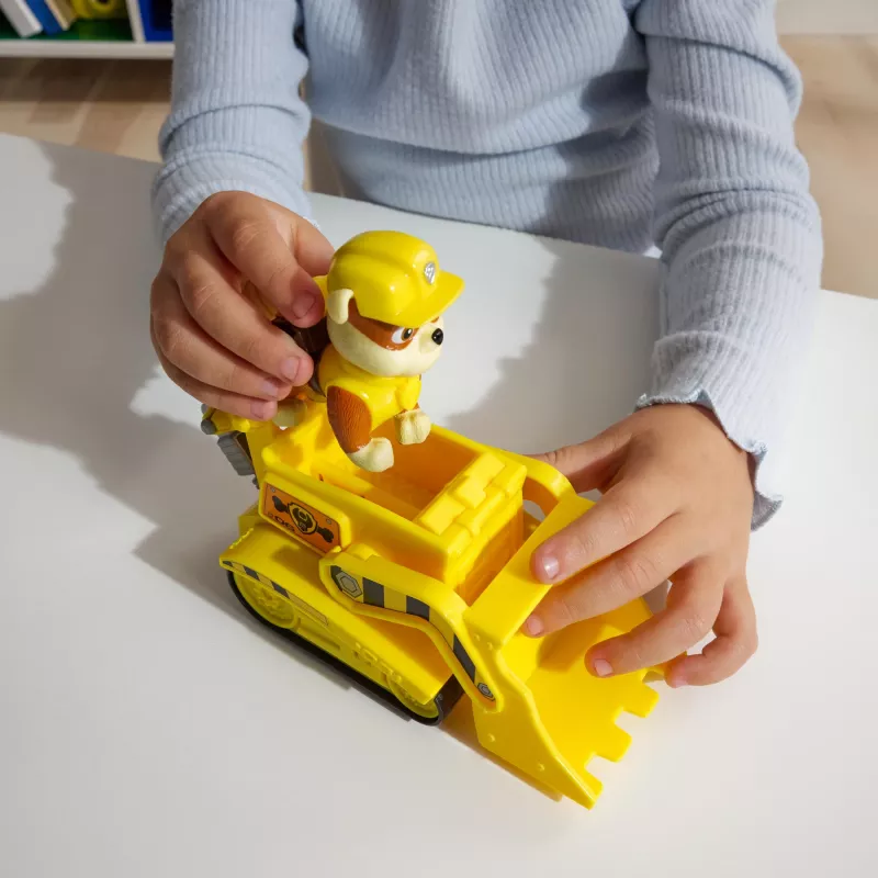 Paw Patrol Rubble'o buldozeris su figūrėle, tvarus žaislas 3+