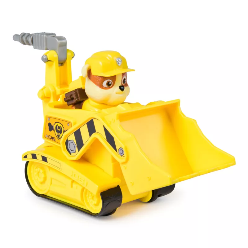 Paw Patrol Rubble'o buldozeris su figūrėle, tvarus žaislas 3+
