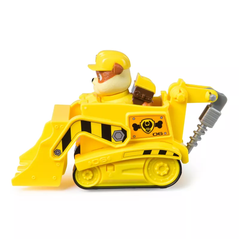 Paw Patrol Rubble'o buldozeris su figūrėle, tvarus žaislas 3+