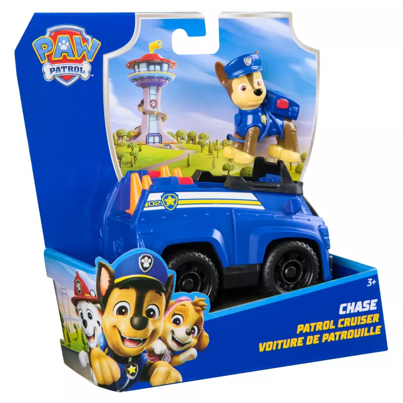 PAW Patrol Chase’s Patrol Cruiser – policijos automobilis su figūrėle
