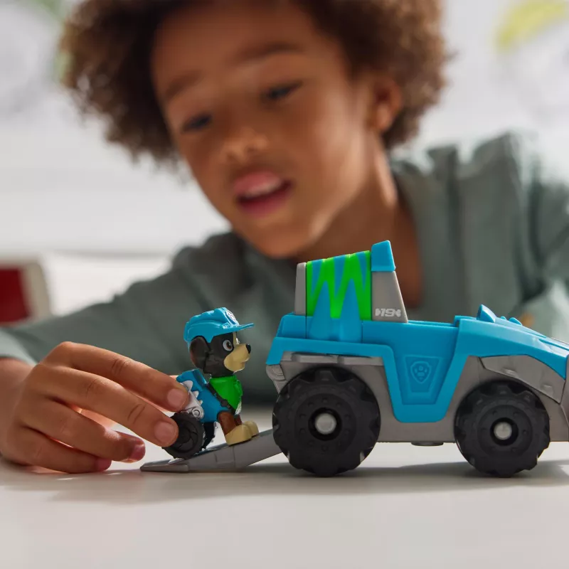Žaislinė transporto priemonė Spin Master PAW Patrol Rex’s Dinosaur Rescue Vehicle – plastikinė, nuo 3 metų